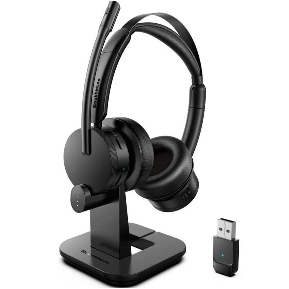 Wireless Bluetooth Headset with Mic,Noise Cancelling Mute Button for Work/Zoom…